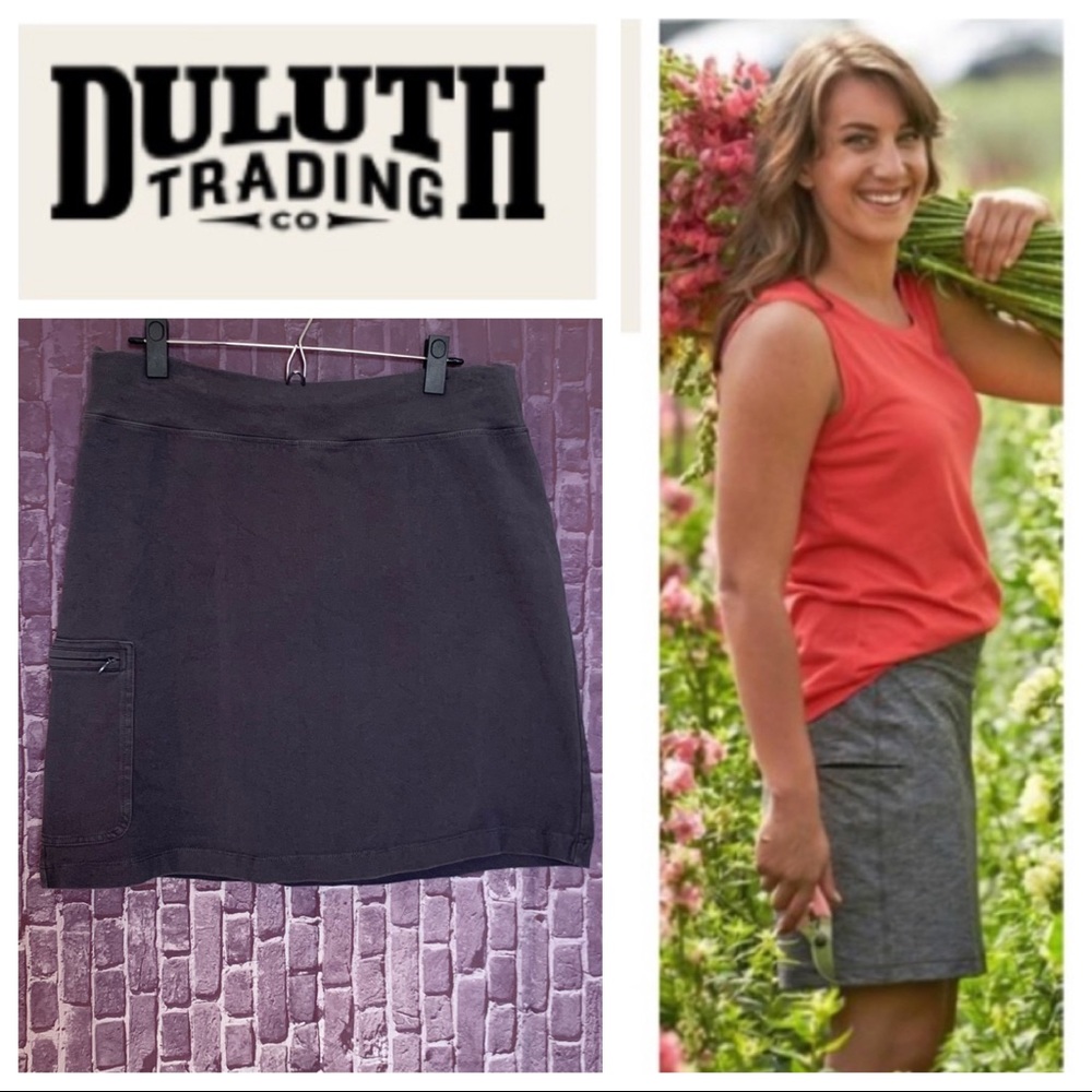 Charcoal Grey “NoGa” Knit Skort